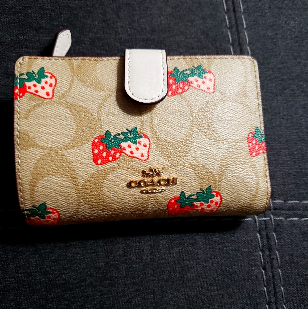 Strawberries Coach Wallet